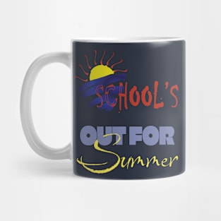 cute retro last day of school school's out for summer teacher Mug